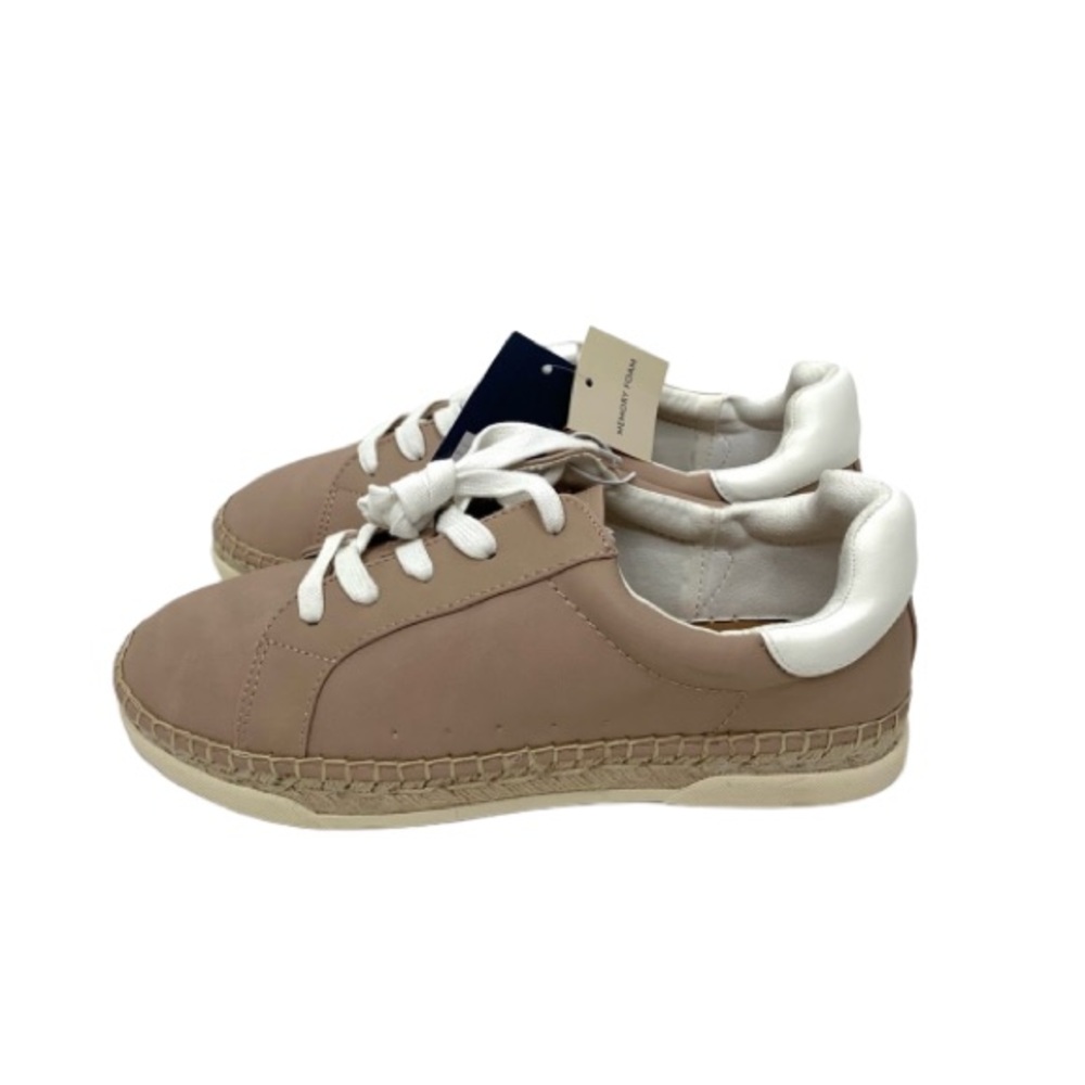Universal Thread Shaelyn Espadrille Tan Lace Up Boho Sneaker With Memory Foam